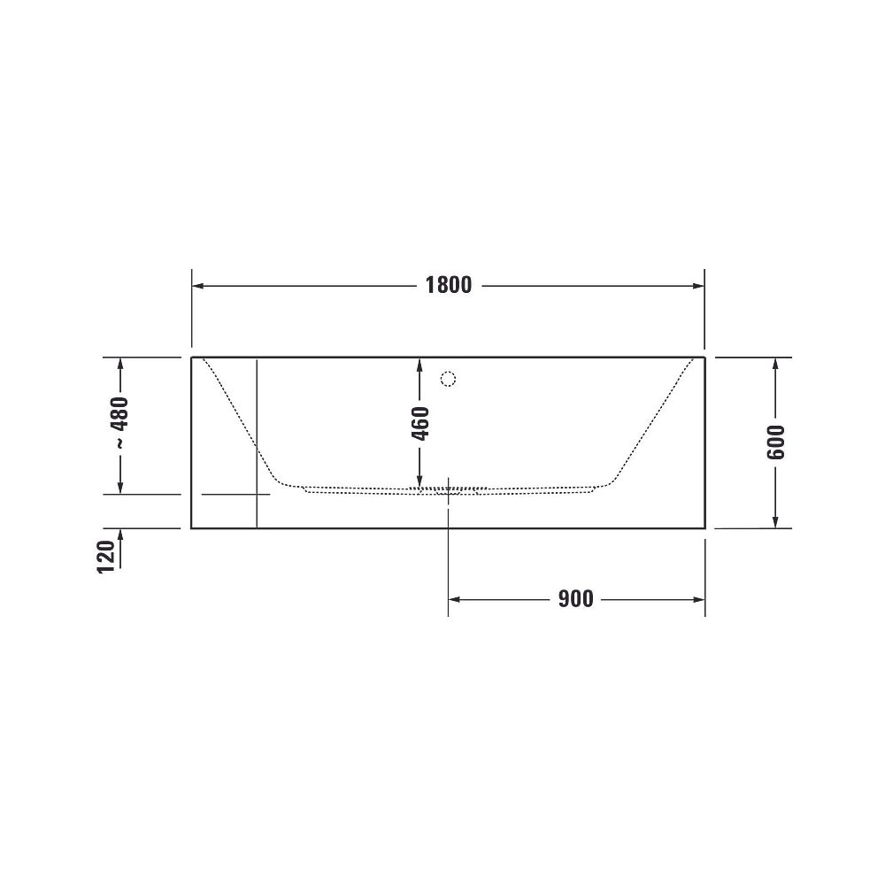 Duravit Happy D.2 Plus Whirlwanne rechteckig, Ecke R, 800x1800x480mm, Air-Syst... DURAVIT-760450800AS0000 4053424736136 (Abb. 5)