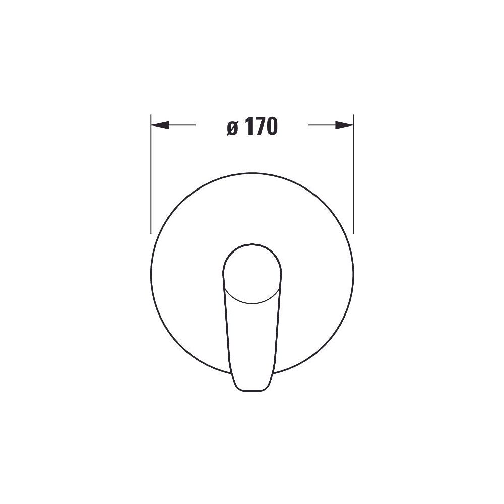 Duravit B.1 Einhebel-Brausemischer Unterputz, 2 Verbraucher, Chrom, Handbrause, K... DURAVIT-B14210012010 7612158495350 (Abb. 6)
