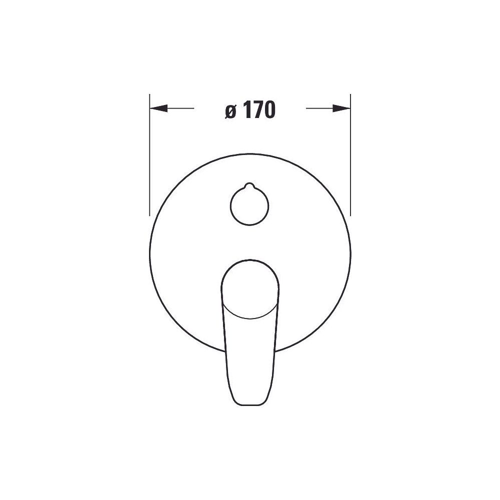 Duravit B.1 Einhebel-Wannenmischer Unterputz, Anzahl Verbraucher 2, Chrom, Sicher... DURAVIT-B15210018010 7612158495374 (Abb. 6)