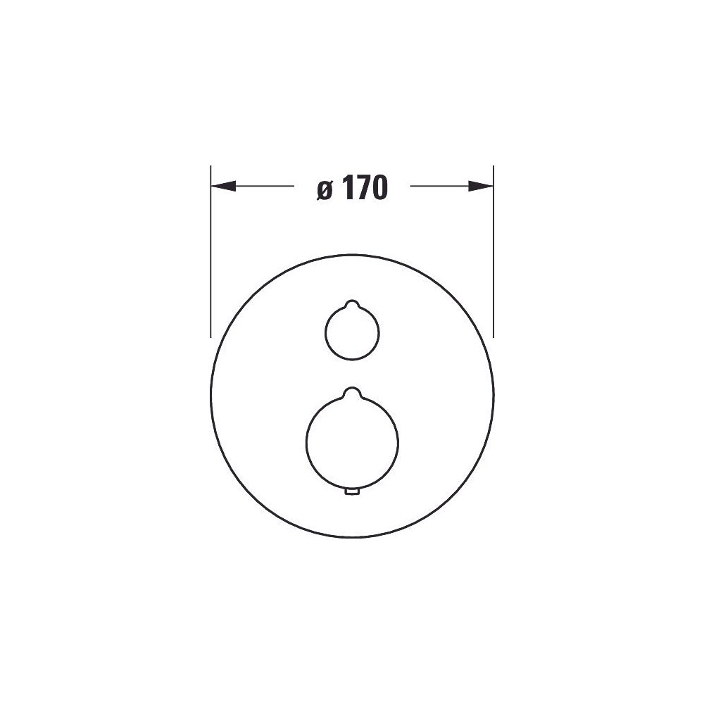 Duravit C.1 Brausethermostat Unterputz, Anzahl Verbraucher 2, Chrom Hochglanz, 20... DURAVIT-C14200014010 7612158492359 (Abb. 8)