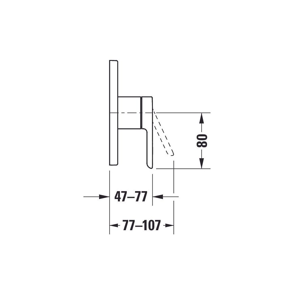 Duravit C.1 Einhebel-Brausemischer Unterputz, Anzahl Verbraucher 2, Chrom, Hand-... DURAVIT-C14210012010 7612158492274 (Abb. 11)
