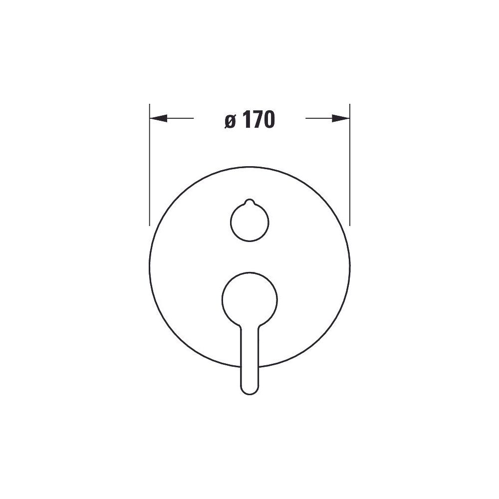 Duravit C.1 Einhebel-Wannenmischer Unterputz, 2 Verbraucher, Chrom, Wanneneinlauf... DURAVIT-C15210012010 7612158492298 (Abb. 6)