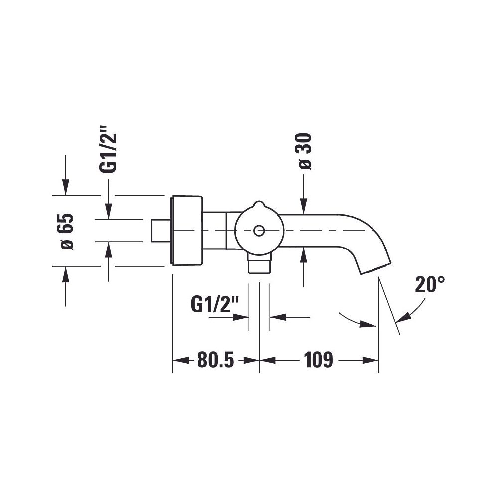 Duravit C.1 Wannenthermostat Aufputz, Chrom Hochglanz, Ausladung 109mm, 20l/min,... DURAVIT-C15220000010 7612158492120 (Abb. 10)