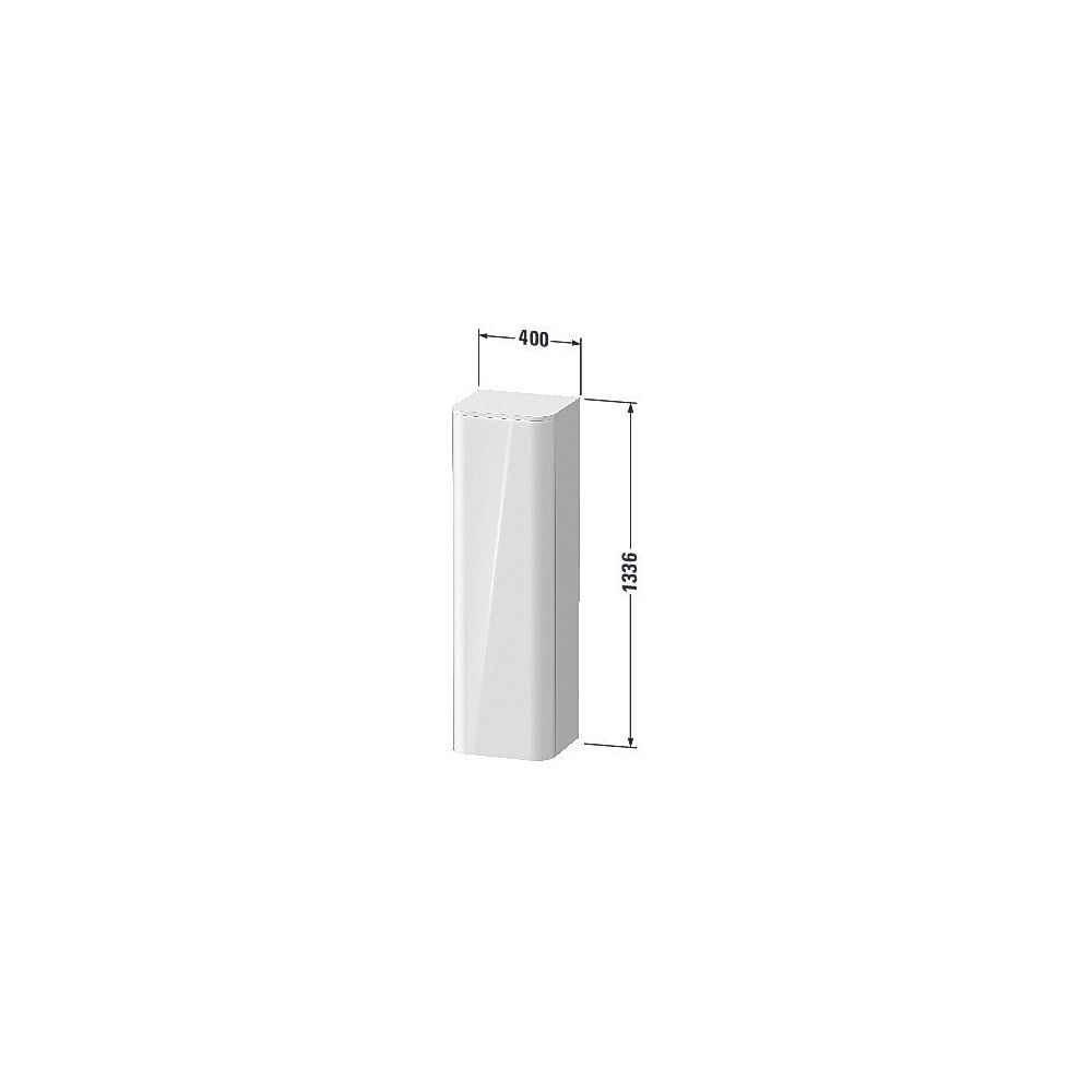 Duravit Happy D.2 Halbhochschrank Dekor 360x400x1336mm Taupe SM, 1 Tür R, 3 Glasfa... DURAVIT-HP1261R8383 4067116018967 (Abb. 3)