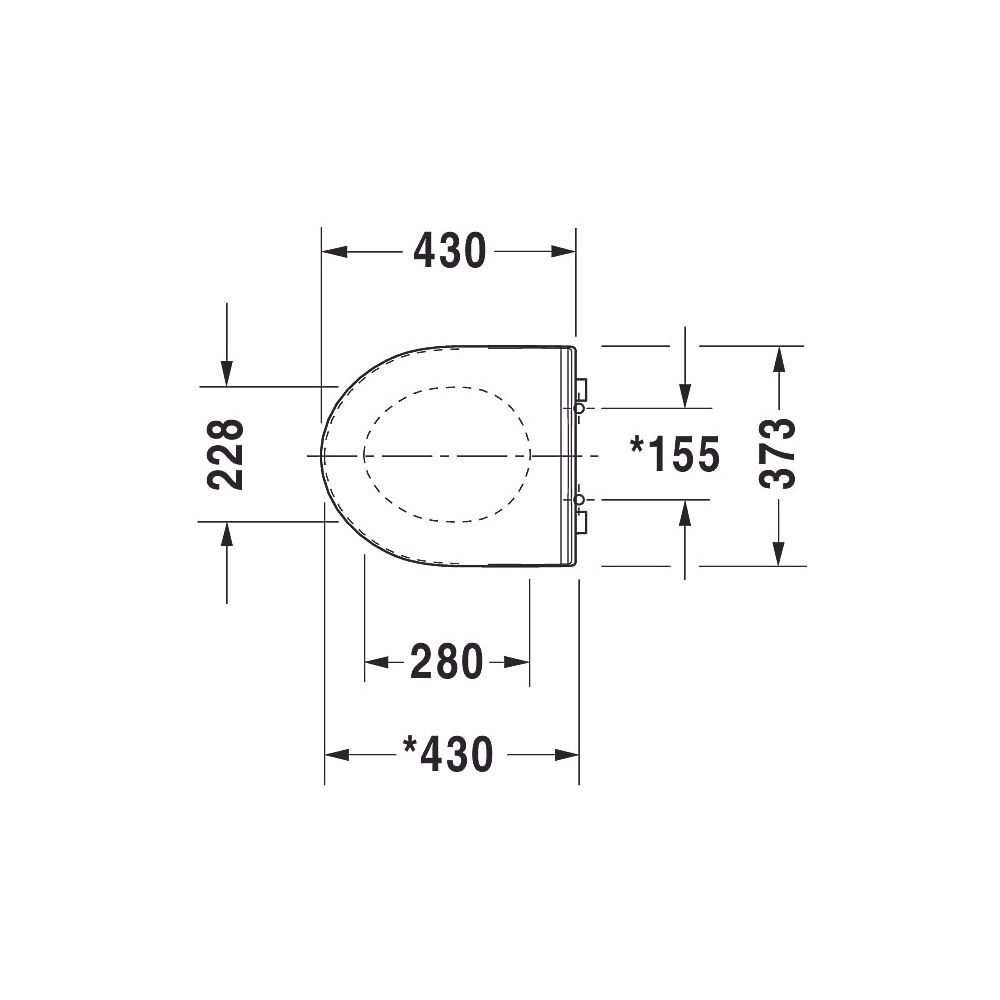 Duravit No.1 WC-Sitz D-shaped Weiß Hochglanz, 373x43x430mm, mit Absenkautomatik, S... DURAVIT-0020790000 4053424051734 (Abb. 35)