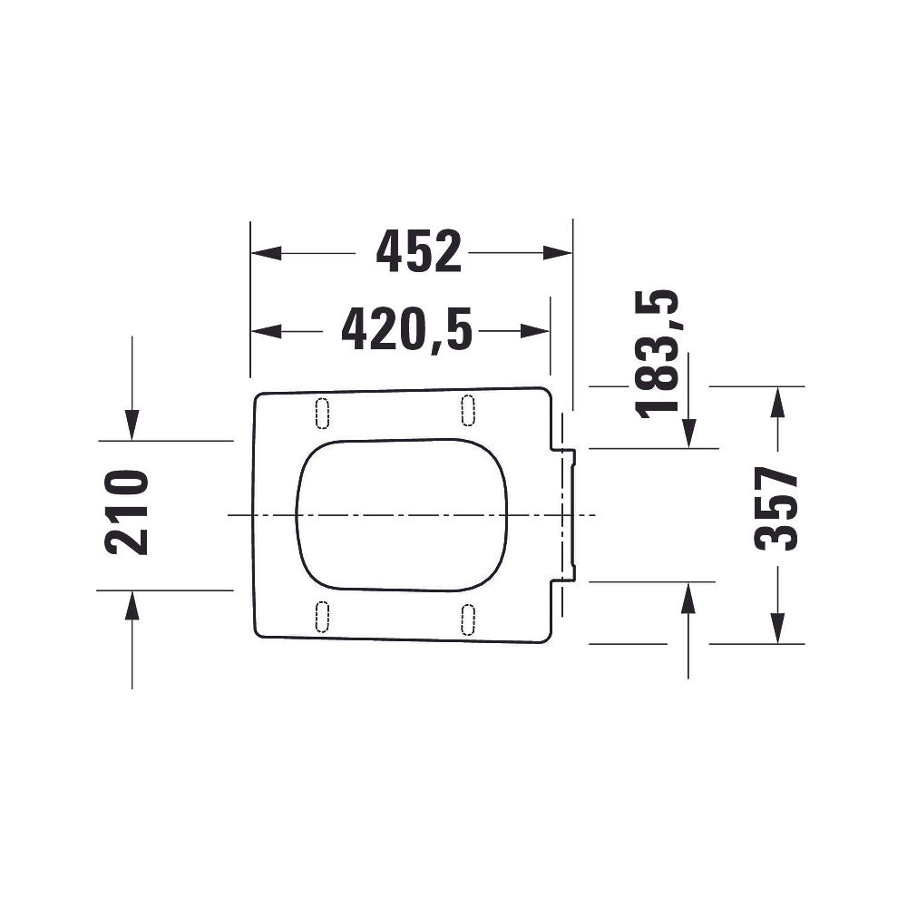 Duravit Design Classics WC-Sitz rechteckig Weiß Hochglanz, 371x63x463mm, Absenkaut... DURAVIT-0021190000 4053424682167 (Abb. 13)