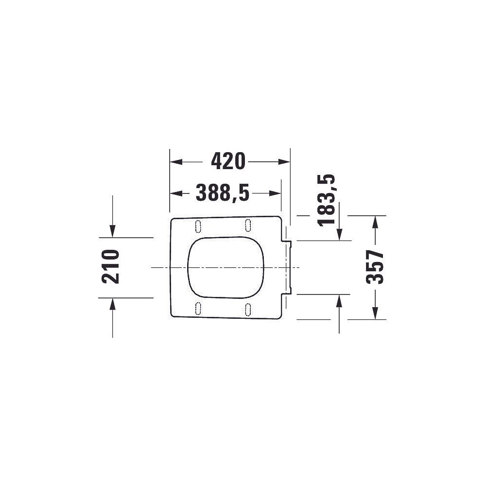 Duravit Design Classics WC-Sitz eckig Weiß Hochglanz, 371x63x433mm, mit Absenkauto... DURAVIT-0021290000 4053424682181 (Abb. 13)