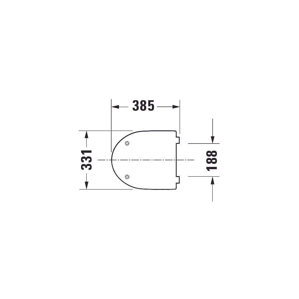 Duravit No.1 WC-Sitz rechteckig Weiß Hochglanz, 331x42x385mm, mit Absenkautomatik, ... DURAVIT-0021390000 4053424800363 (Abb. 8)