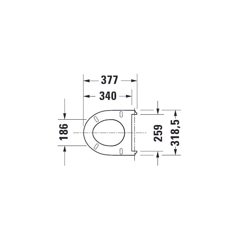 Duravit No.1 WC-Sitz rechteckig Weiß Hochglanz, 331x42x385mm, mit Absenkautomatik, ... DURAVIT-0021390000 4053424800363 (Abb. 9)