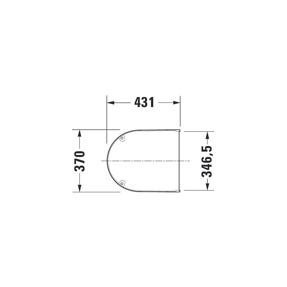 Duravit Starck 3 WC-Sitz D-shaped, Weiß HG 370x43x431mm mit Absenkauto. Sitzgarnit... DURAVIT-0063890000 4021534386190 (Abb. 29)