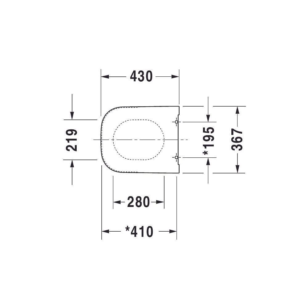 Duravit Happy D.2 WC-Sitz D-shaped, Weiß HG 359x43x430mm mit Absenkauto. Sitzgarni... DURAVIT-0064590000 4021534870989 (Abb. 24)