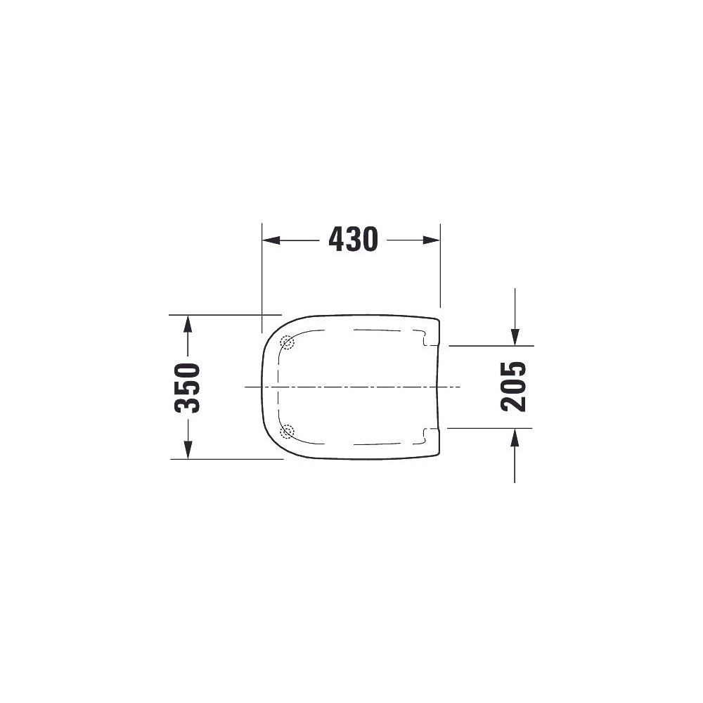 Duravit D-Code WC-Sitz Weiß Hochglanz 360x40x430mm, ohne Absenkautomatik, Edelstah... DURAVIT-0067310000 4021534384769 (Abb. 39)