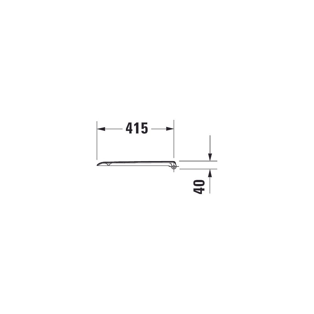 Duravit D-Code WC-Sitz Weiß Hochglanz 360x40x430mm, ohne Absenkautomatik, Edelstah... DURAVIT-0067310000 4021534384769 (Abb. 40)