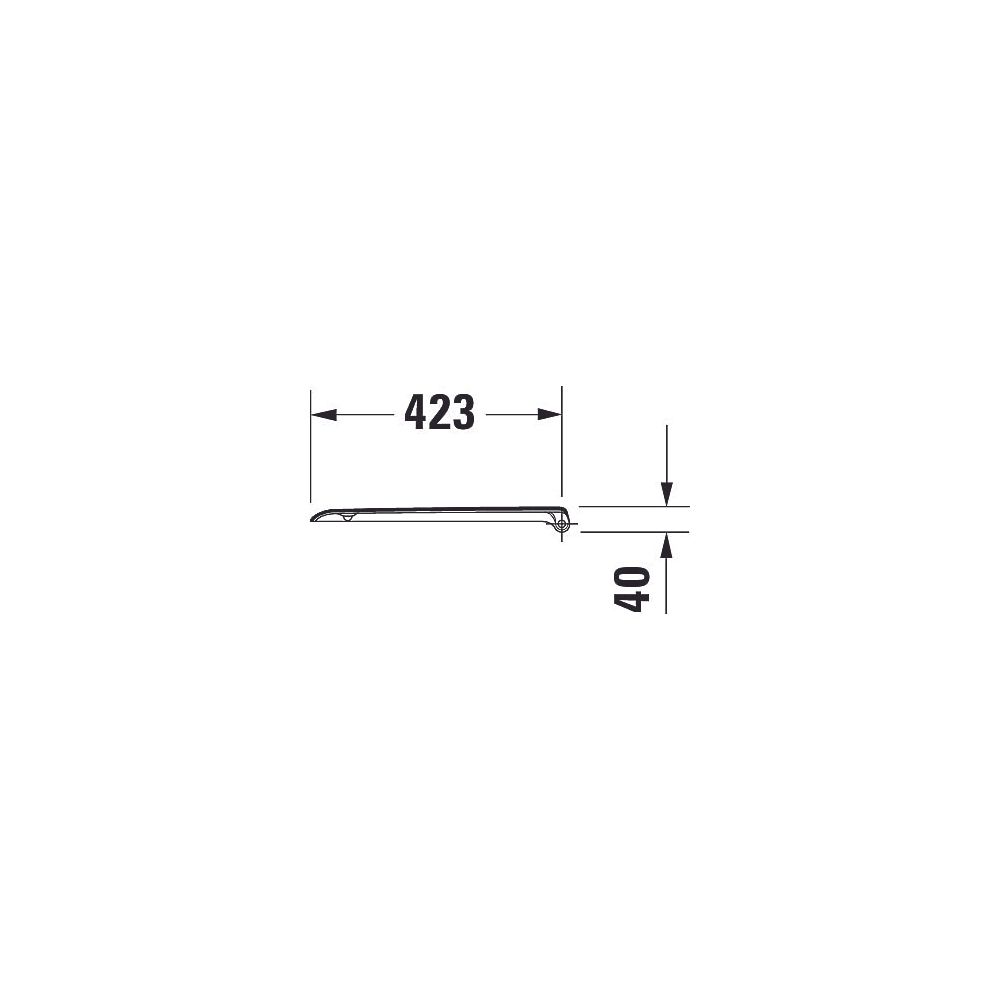 Duravit D-Code WC-Sitz Rechteckig, Weiß Hochglanz 359x50x443mm, mit Absenkautomati... DURAVIT-0067390099 4021534966293 (Abb. 33)