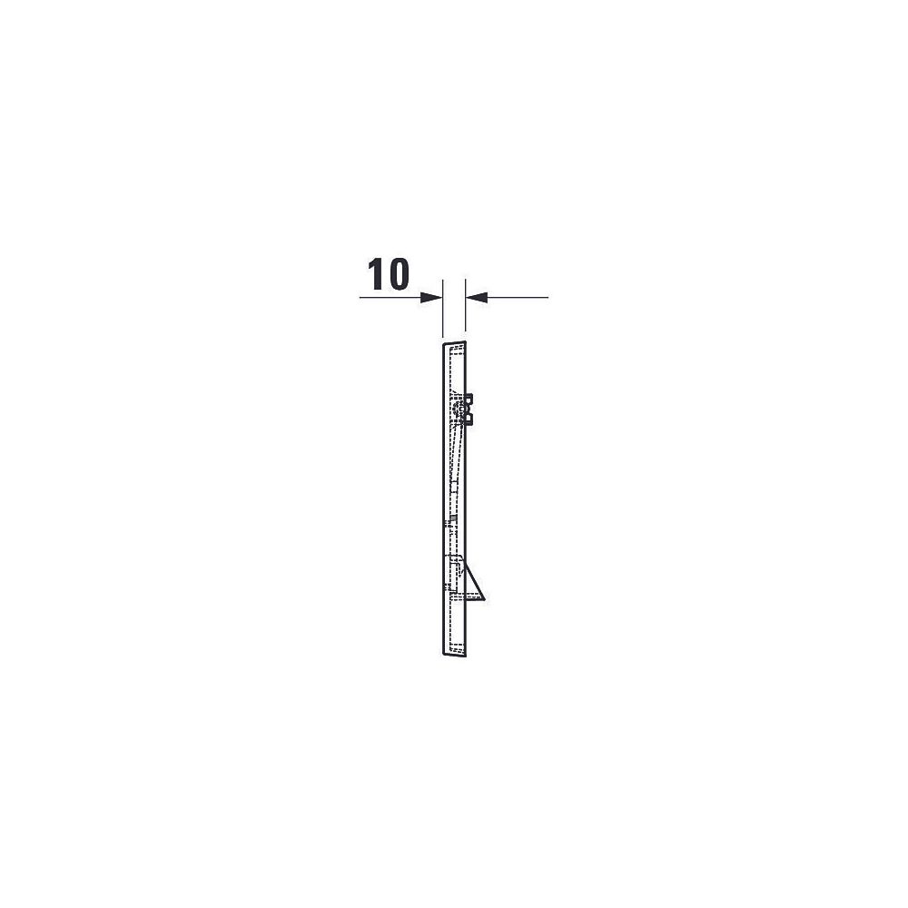 Duravit DuraSystem A1 Betätigungsplatte mechanisch für WC Dual Flush Aufgesetzt/F... DURAVIT-WD5001031000 4063382317117 (Abb. 6)