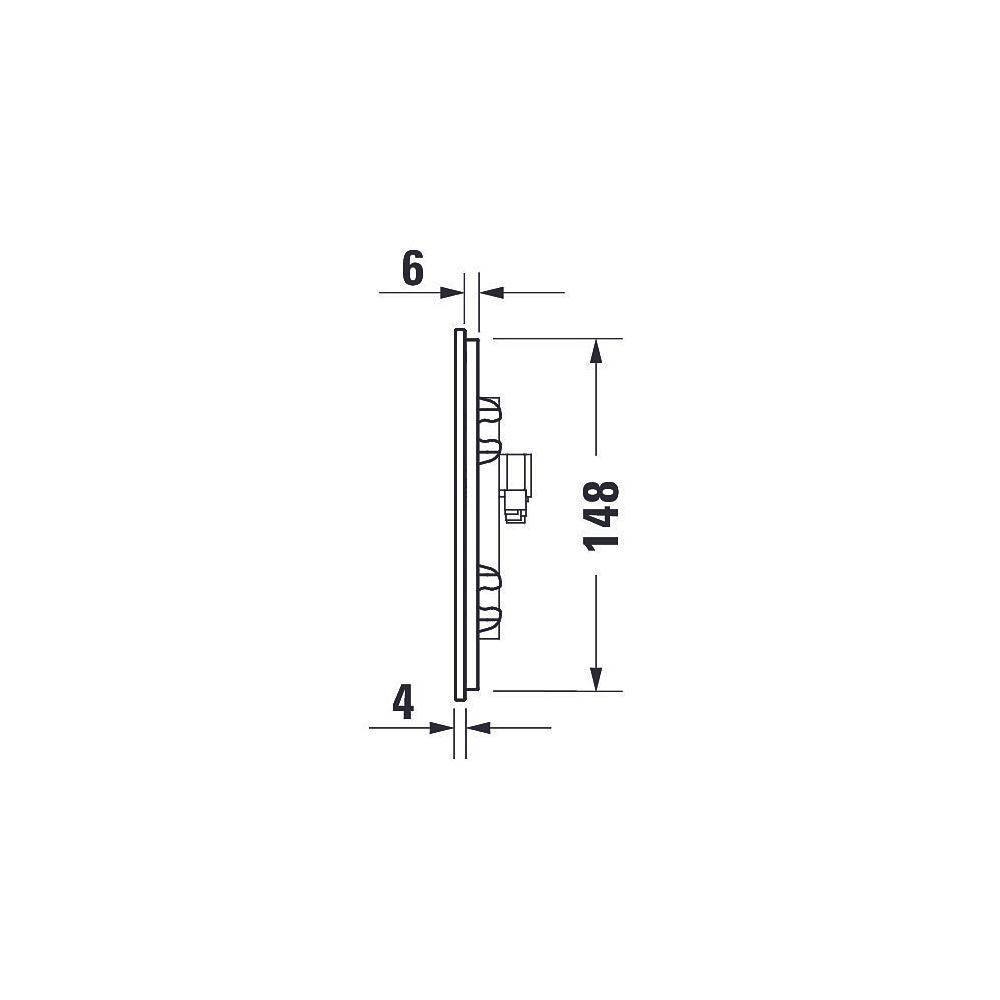 Duravit DuraSystem A2 Betätigungsplatte elektronisch für WC Infrarot Netzanschlu... DURAVIT-WD5003012000 4053424507354 (Abb. 24)