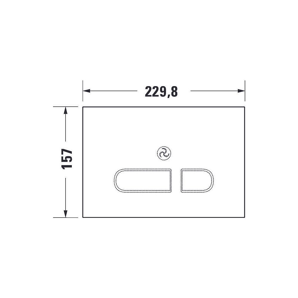 Duravit DuraSystem A2 Betätigungsplatte elektronisch für WC Infrarot Netzanschlu... DURAVIT-WD5003012000 4053424507354 (Abb. 25)