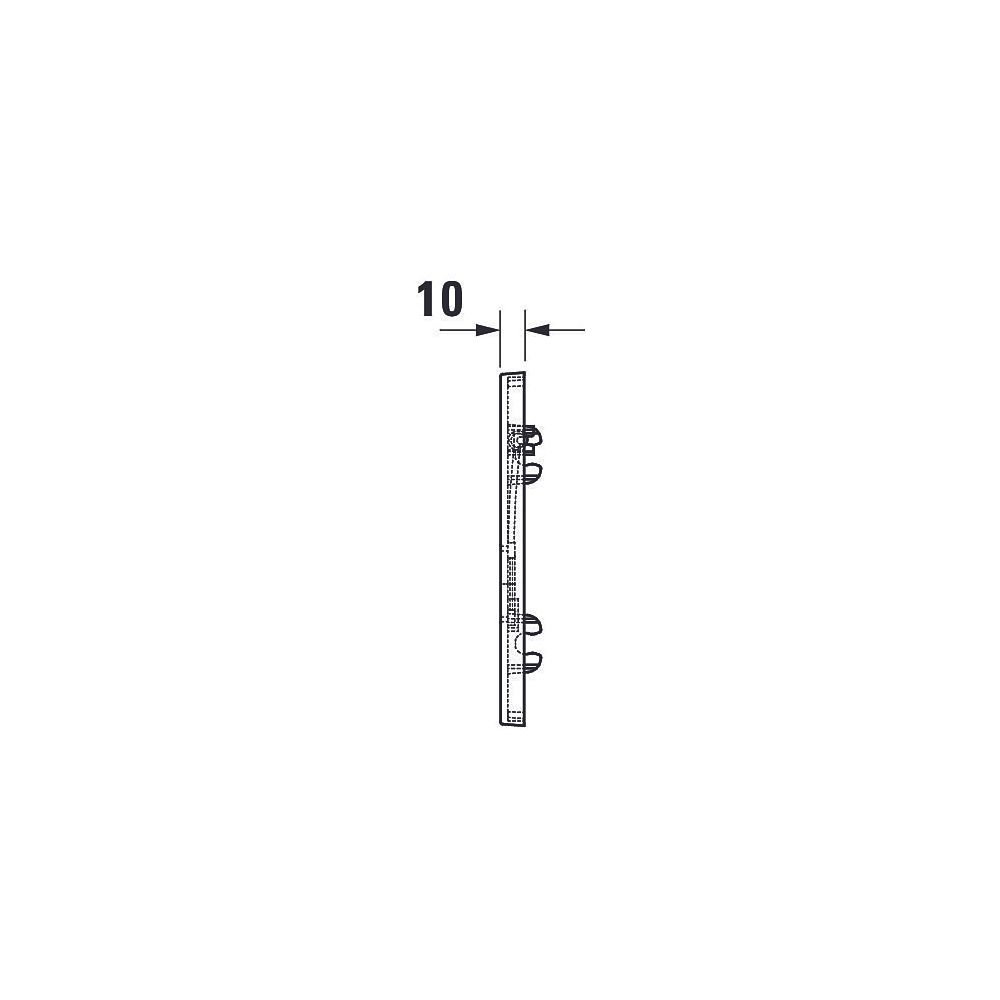 Duravit DuraSystem A1 Betätigungsplatte mechanisch für Urinal Aufgesetzt, Weiß... DURAVIT-WD5004011000 4053424507323 (Abb. 7)