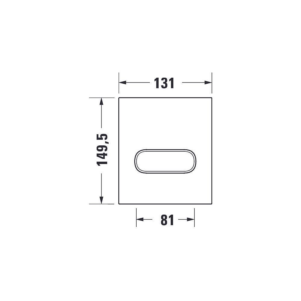Duravit DuraSystem A1 Betätigungsplatte mechanisch für Urinal Aufgesetzt, Weiß... DURAVIT-WD5004011000 4053424507323 (Abb. 8)