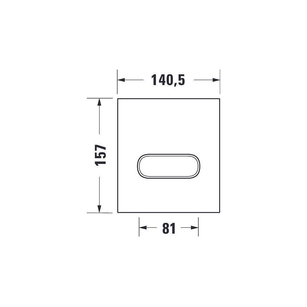 Duravit DuraSystem A1 Betätigungsplatte mechanisch für Urinal Aufgesetzt, Glas We... DURAVIT-WD5005012000 4053424507347 (Abb. 7)
