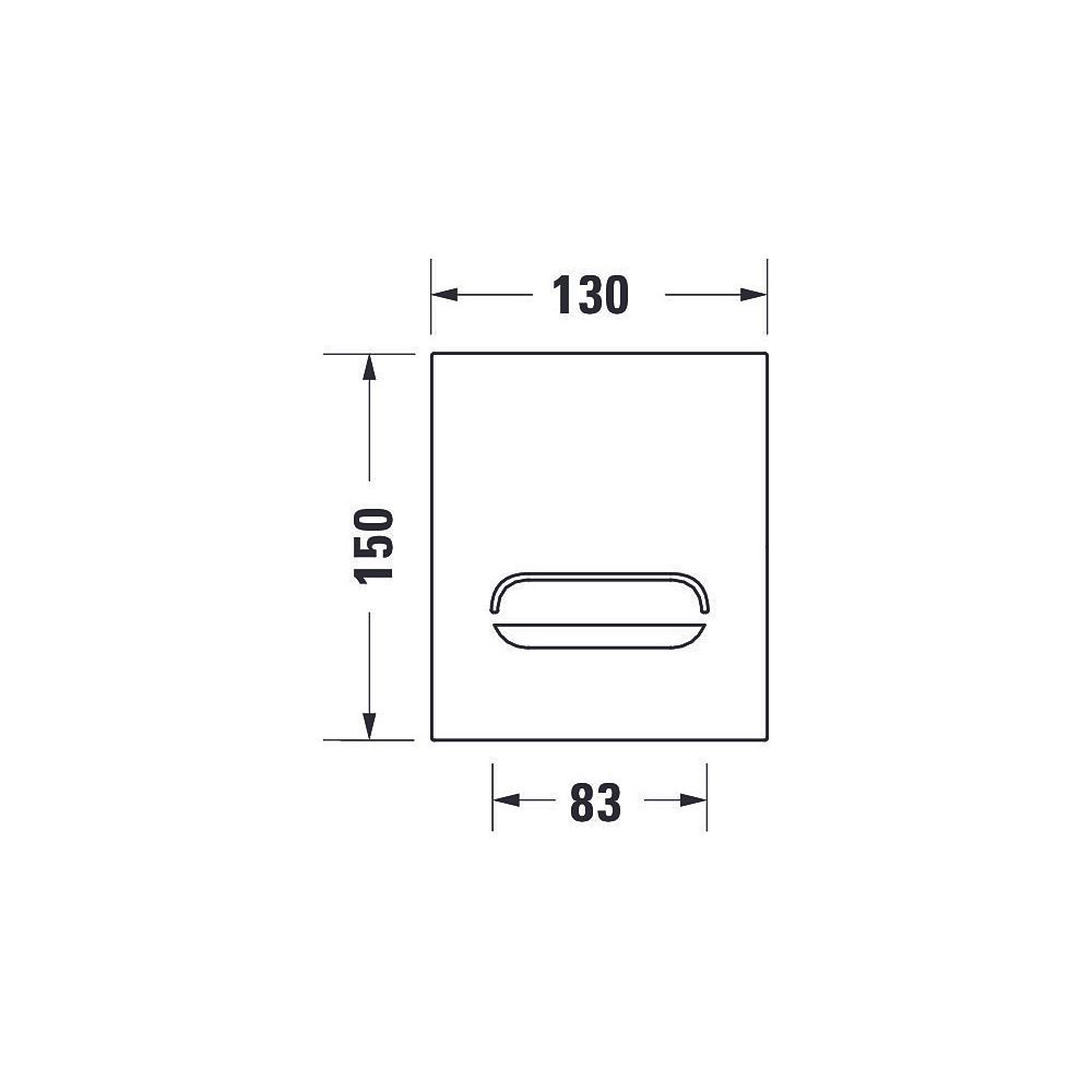 Duravit DuraSystem A2 Betätigungsplatte elektronisch für Urinal Infrarot Batterie... DURAVIT-WD5006023000 4053424507378 (Abb. 9)