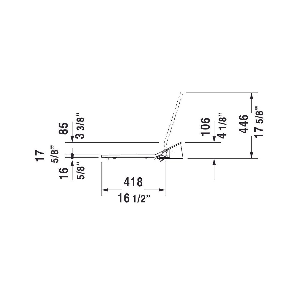 Duravit SensoWash Slim Dusch-WC 539x373mm, Weiß, Absenkautomatik, Fernbedien... DURAVIT-611000002304300 4053424688756 (Abb. 132)