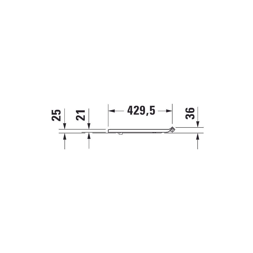Duravit DuraStyle WC-Sitz Weiß Hochglanz, 377x43x447mm, ohne Absenkautomatik mit W... DURAVIT-0020610000 4053424039725 (Abb. 16)