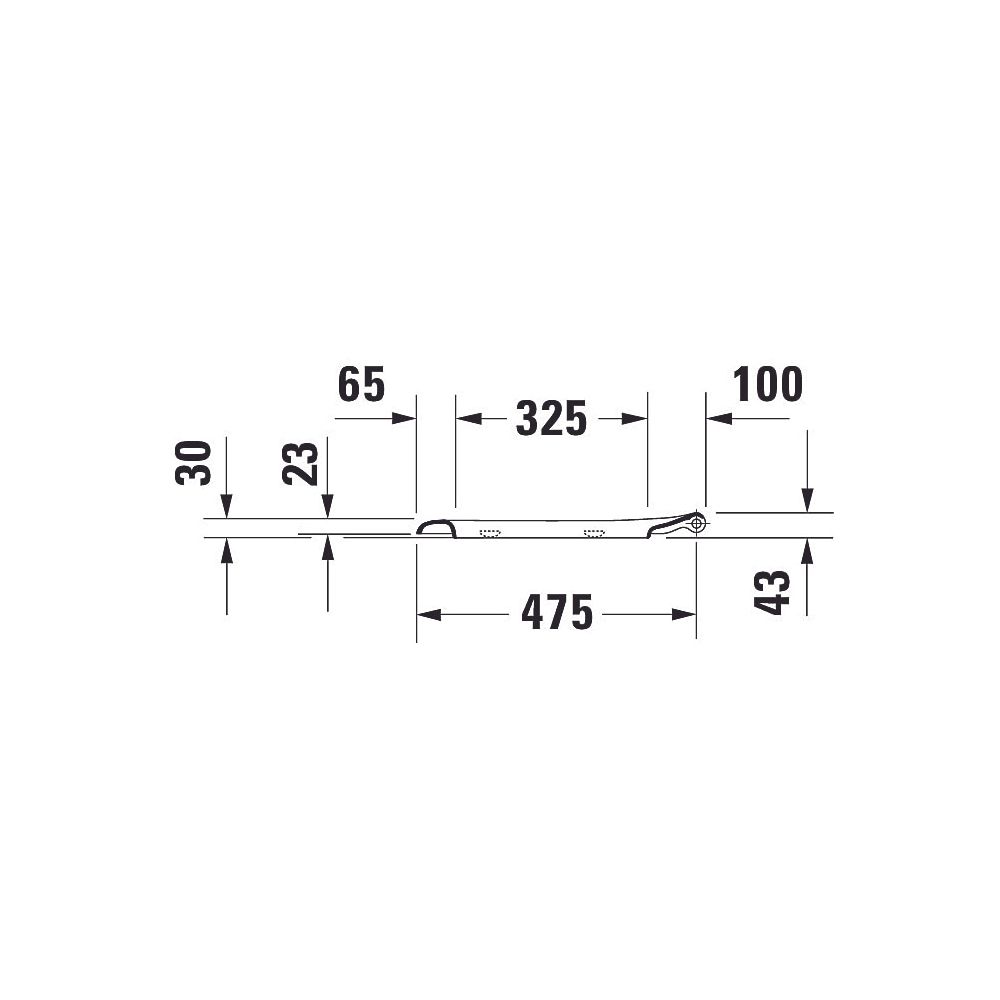 Duravit D-Code WC-Sitzring, Weiß glänzend, verlängert, Edelstahl-Scharniere, 361x42... DURAVIT-0060710000 4021534950025 (Abb. 5)