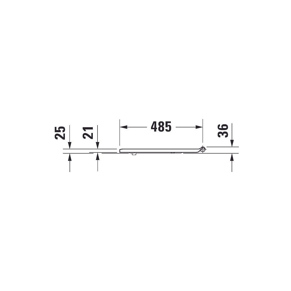 Duravit DuraStyle WC-Sitz Weiß Hochglanz 379x43x507mm, ohne Absenkautomatik, Edels... DURAVIT-0062310000 4021534958656 (Abb. 11)