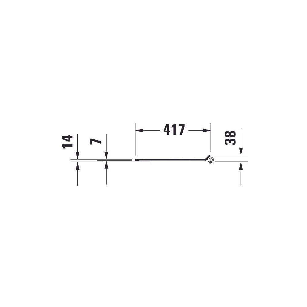Duravit DuraStyle WC-Sitz D-shaped, Weiß Hochglanz 359x43x423mm, ohne Absenkautoma... DURAVIT-0063710000 4021534856532 (Abb. 39)