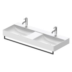 Duravit Universal Handtuchhalter 64x1139x71mm, Mattschwarz, Messing, 1 Arm, mit Bef... DURAVIT-0031204600 4053424895765 (Abb. 1)