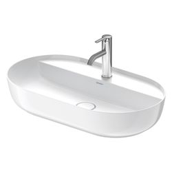 Duravit Luv Aufsatzbecken 700mm, Weiß Hochglanz, DuraCeram, Oval, mit HLB ohne Über... DURAVIT-0380700000 4053424901084 (Abb. 1)