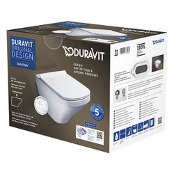 Duravit DuraStyle WC-Set wandhäng. Weiß Hochglanz, 4,5l, WonderGliss, Tiefspüler, ... DURAVIT-45510900A11 4053424883564 (Abb. 1)
