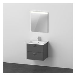 Duravit XBase Möbelwaschtisch, Waschtischunterbau, Spiegel 490x630x2000mm, 2 Schub... DURAVIT-XB007004949 4053424984421 (Abb. 1)