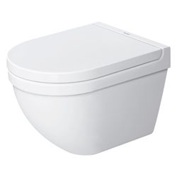 Duravit Starck 3 Wand-WC 485x375x375mm, Weiß Hochglanz, 4,5l, WonderGliss, Tiefspü... DURAVIT-22270900001 4021534786686 (Abb. 1)