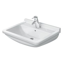 Duravit Starck 3 Waschtisch 450x600x225mm wandh. Weiß Hochglanz, Rechteckig, Wonde... DURAVIT-03006000001 4021534222832 (Abb. 1)