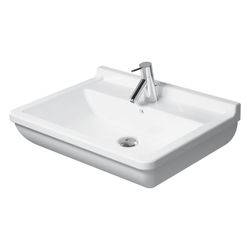 Duravit Starck 3 Waschtisch 485x650x235mm wandh. Weiß Hochglanz, Rechteckig, Wonde... DURAVIT-03006500001 4021534222795 (Abb. 1)