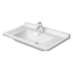 Duravit Starck 3 Waschtisch 485x850x225mm, Weiß Hochglanz, Rechteckig, 1 Waschplatz... DURAVIT-0304800000 4021534223471 (Abb. 1)