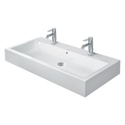 Duravit Vero Waschtisch 470x1000x175mm wandhäng., Weiß Hochglanz, Rechteckig, 1 Was... DURAVIT-0454100027 4021534285776 (Abb. 1)