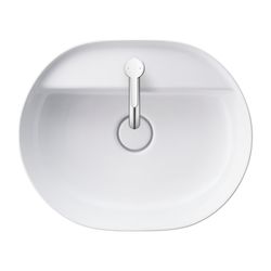 Duravit Luv Aufsatzbecken 500mm, Weiß Hochglanz, DuraCeram, Oval, mit HLB ohne Über... DURAVIT-0380500000 4053424901008 (Abb. 1)