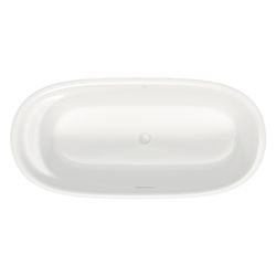 Duravit Cape Cod Badewanne 507x885x1855mm, Mattweiß, Oval, Freistehend, 2 Rück... DURAVIT-700330000000000 4021534894008 (Abb. 1)