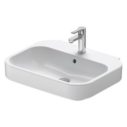 Duravit Happy D.2 Waschtisch 475x600x175mm wandhängend Weiß Hochglanz, Rechteckig,... DURAVIT-23166000001 4021534848797 (Abb. 1)