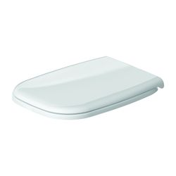 Duravit D-Code WC-Sitz Weiß Hochglanz 360x50x475mm, ohne Absenkautomatik, Edelstahl... DURAVIT-0067410000 4021534427671 (Abb. 1)