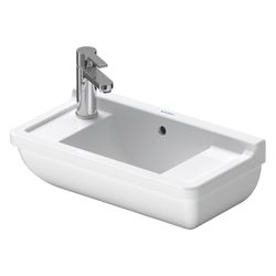 Duravit Starck 3 Handwaschbecken 260x500x160mm, Weiß HG, WonderGliss, Rechteckig, ... DURAVIT-07515000001 4021534223525 (Abb. 1)