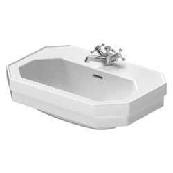 Duravit Serie 1930 Waschtisch 410x600x200mm wandhäng., Weiß Hochglanz, Oktogonal, 1... DURAVIT-0438600000 4021534084362 (Abb. 1)