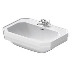 Duravit Serie 1930 Waschtisch 500x700x245mm wandh. Weiß Hochglanz, Oktogonal, Wond... DURAVIT-04387000001 4021534186561 (Abb. 1)