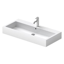 Duravit Vero Waschtisch 470x1000x175mm wandhäng., Weiß Hochglanz, Rechteckig, 1 Was... DURAVIT-0454100027 4021534285776 (Abb. 1)