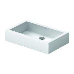Duravit Vero Aufsatzbecken 600mm, Weiß Hochglanz, Rechteckig, ohne Überlauf und HLB... DURAVIT-0455600000 4021534217272 (Abb. 1)