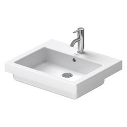 Duravit Vero Einbauwaschtisch 465x550x180mm, Weiß Hochglanz, mit HLB/Überlauf, 1 HL... DURAVIT-0315550000 4021534484414 (Abb. 1)
