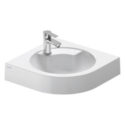 Duravit Architec Eck-Handwaschbecken 540x635x150mm wandh. Weiß Hochglanz, Halbrund,... DURAVIT-0448450000 4021534084812 (Abb. 1)